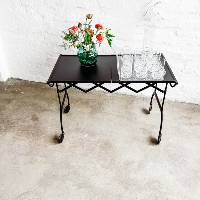 Kartell - Servierwagen/ Tisch Battista - schwarz - Antonio Citterio mit Oliver Löw - NEU