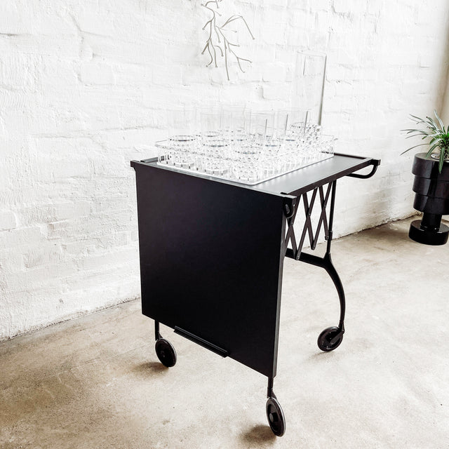 Kartell - Servierwagen/ Tisch Battista - schwarz - Antonio Citterio mit Oliver Löw - NEU