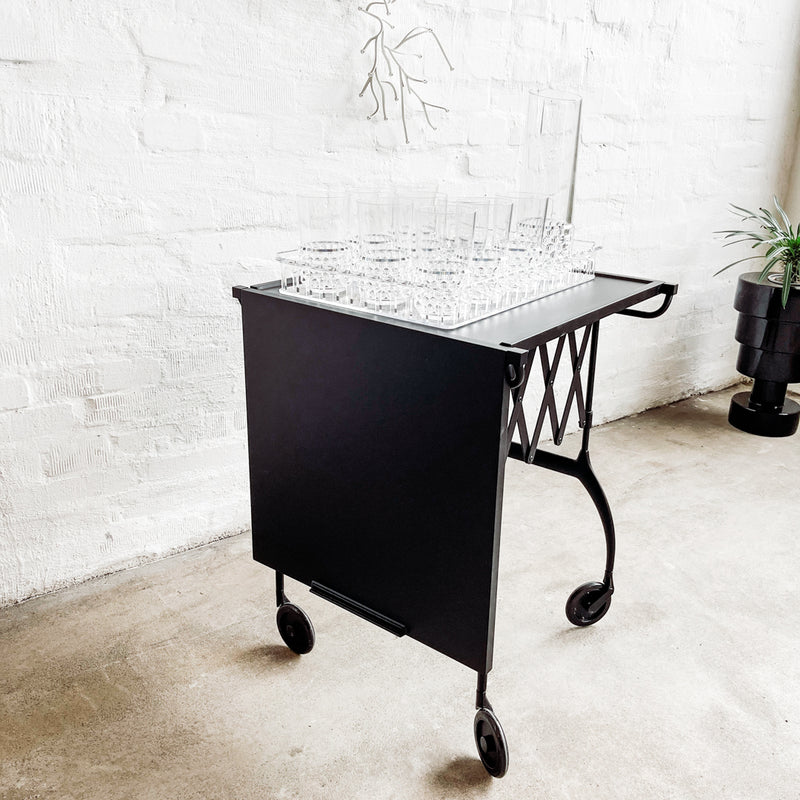 Kartell - Servierwagen/ Tisch Battista - schwarz - Antonio Citterio mit Oliver Löw - NEU