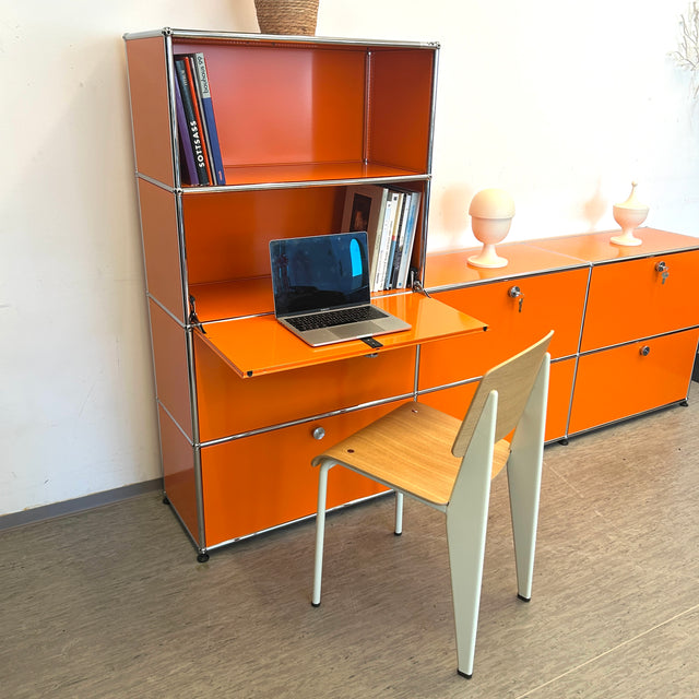 USM Haller - Regal - 8 Fächer - Klapptüren - Orange - TOP Zustand!