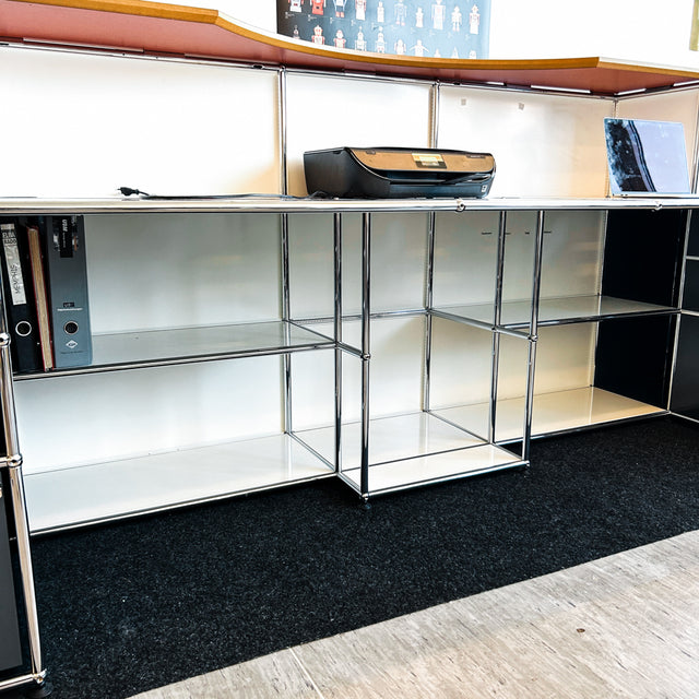 USM Haller - Theke - Arbeitsplatz - Anthrazitgrau/Weiß/Rot - TOP Zustand!