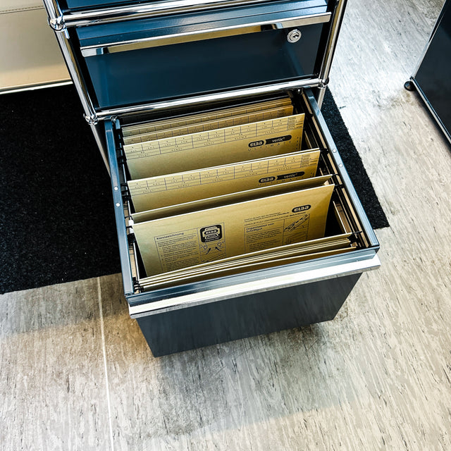 USM Haller - Theke - Arbeitsplatz - Anthrazitgrau/Weiß/Rot - TOP Zustand!