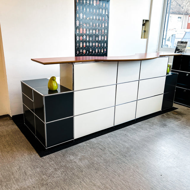 USM Haller - Theke - Arbeitsplatz - Anthrazitgrau/Weiß/Rot - TOP Zustand!