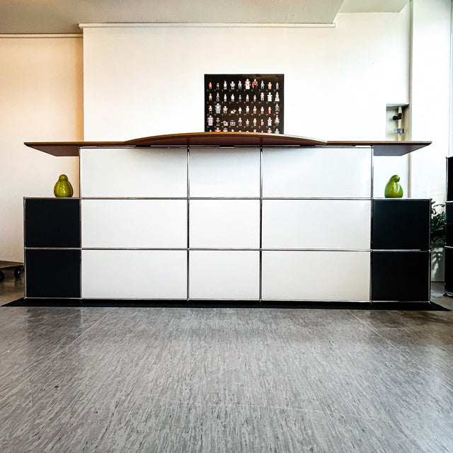 USM Haller - Theke - Arbeitsplatz - Anthrazitgrau/Weiß/Rot - TOP Zustand!