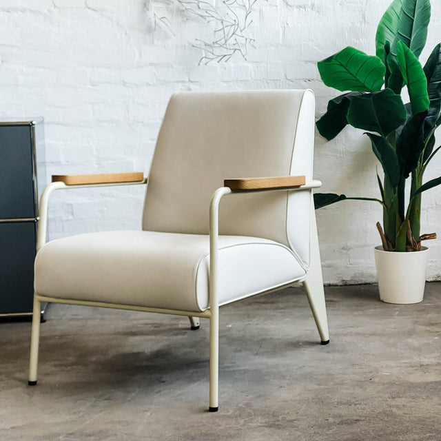 Vitra Sessel Fauteuil de Salon - Leder Weiß - gebrauchter TOP Zustand