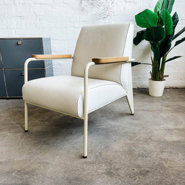 Vitra Sessel Fauteuil de Salon - Leder Weiß - gebrauchter TOP Zustand