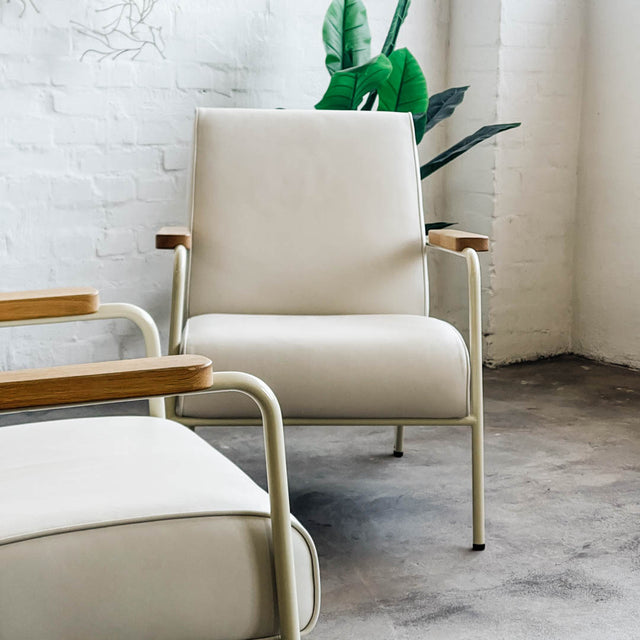 Vitra Sessel Fauteuil de Salon - Leder Weiß - gebrauchter TOP Zustand