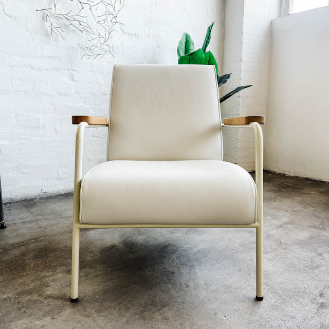 Vitra Sessel Fauteuil de Salon - Leder Weiß - gebrauchter TOP Zustand