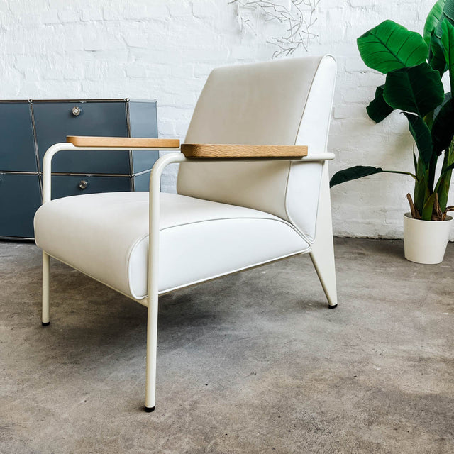 Vitra Sessel Fauteuil de Salon - Leder Weiß - gebrauchter TOP Zustand