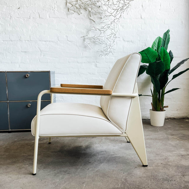 Vitra Sessel Fauteuil de Salon - Leder Weiß - gebrauchter TOP Zustand