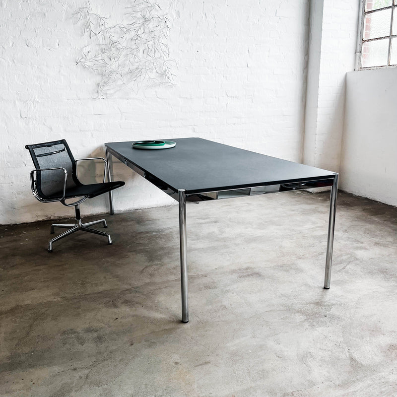 Tisch Linoleum schwarz - 225 x 100 cm