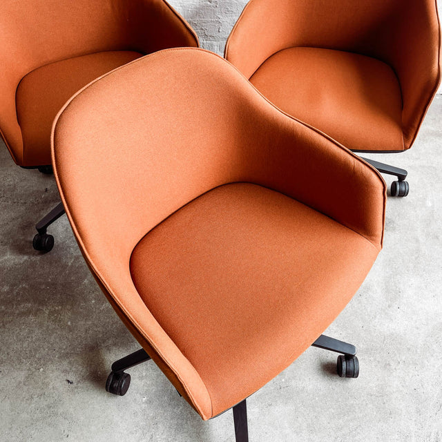 Vitra Bürodrehstuhl Softshell Chair - Stoff cognac - gebrauchter TOP Zustand!