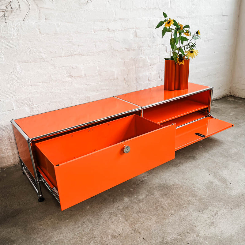 USM Haller - TV/Hifi Lowboard - orange - Top Zustand