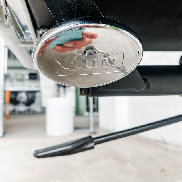 Vitra - EA 219 Soft Pad - Leder schwarz - Vintage Zustand