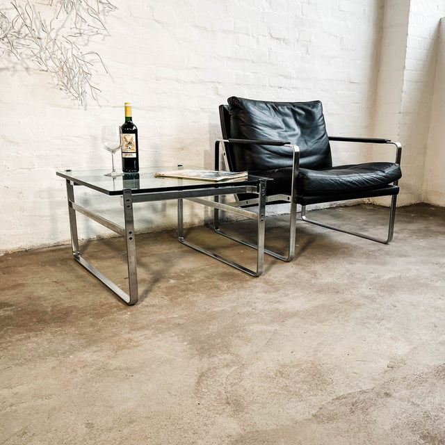 Walter Knoll - Fabricius Side Table - Glas/Mattchrom