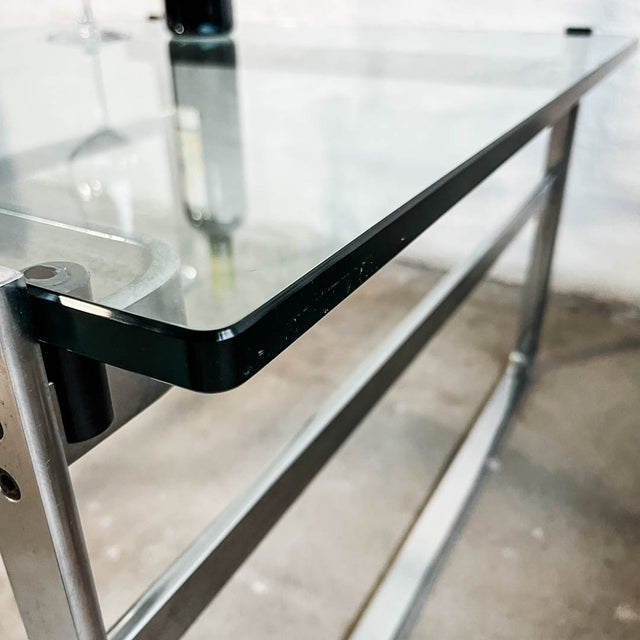 Walter Knoll - Fabricius Side Table - Glas/Mattchrom