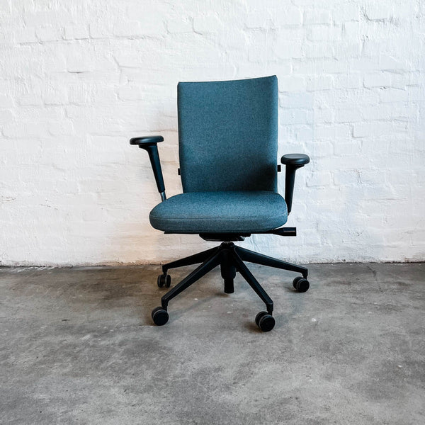 Vitra - ID Soft - Bürodrehstuhl - eisblau/schwarz - Antonio Citterio - gebrauchte TOP Qualität