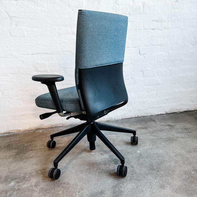 Vitra ID Soft Bürodrehstuhl - eisblau/schwarz - Antonio Citterio - gebrauchte TOP Qualität
