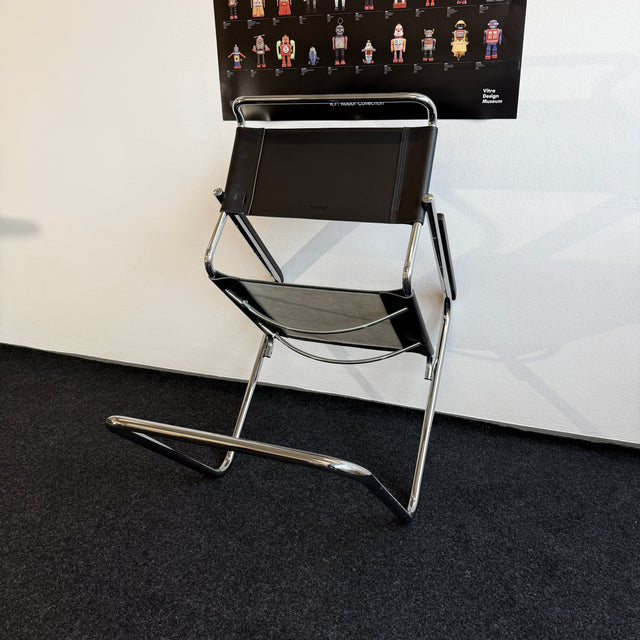 Thonet Freischwinger S 34 - Kernleder schwarz - Marcel Breuer - TOP Zustand