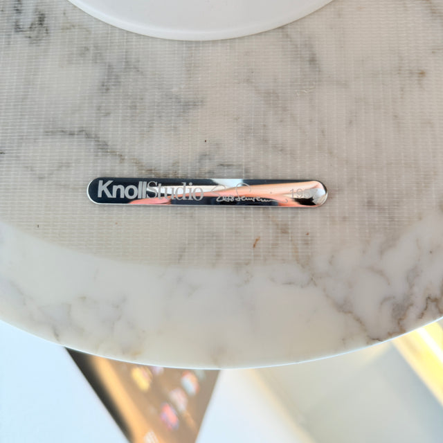 Knoll International - Saarinen Tulip Beistelltisch - Marmor weiß - TOP Zustand