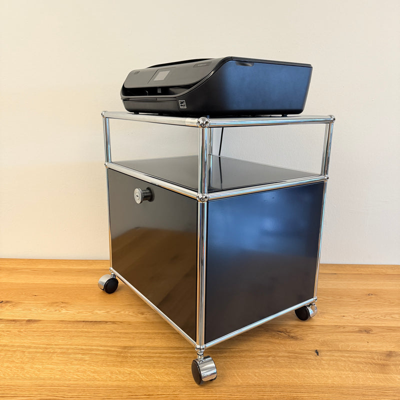 USM Haller - Nachtschränkchen/Druckerwagen - Schwarz- TOP Zustand!