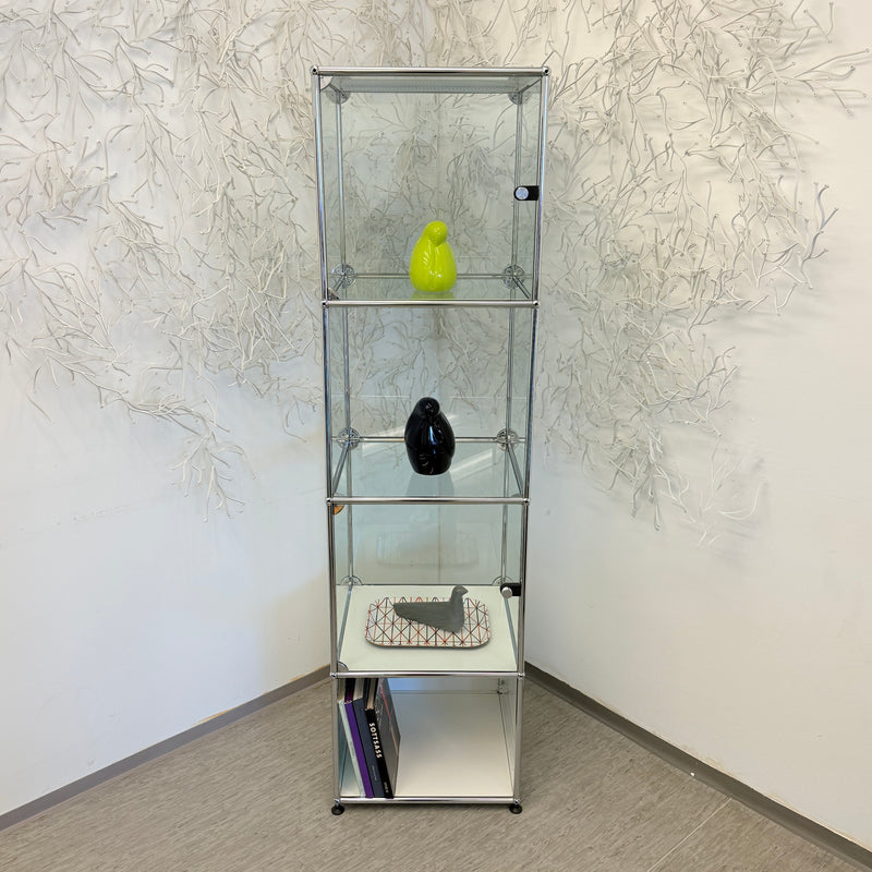 USM Haller Vitrine - Glas/Weiß - Vier Fächer - TOP Zustand!