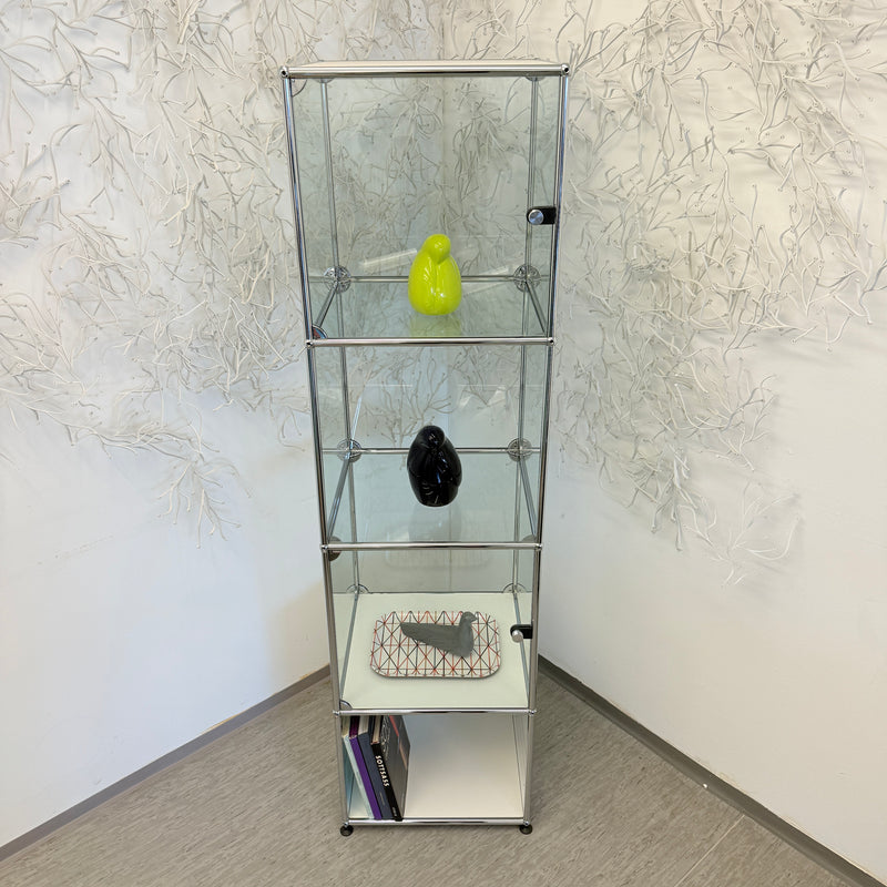 USM Haller Vitrine - Glas/Weiß - Vier Fächer - TOP Zustand!