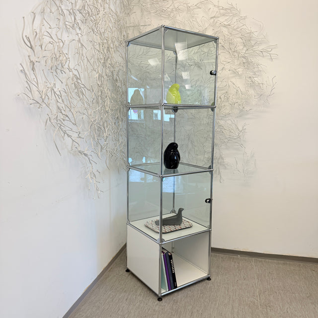 USM Haller - Vitrine - Glas/Weiß - Vier Fächer - TOP Zustand!