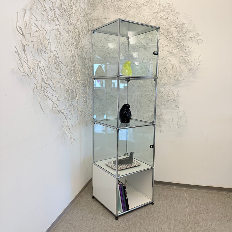 USM Haller Vitrine - Glas/Weiß - Vier Fächer - TOP Zustand!