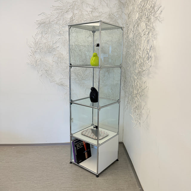 USM Haller - Vitrine - Glas/Weiß - Vier Fächer - TOP Zustand!