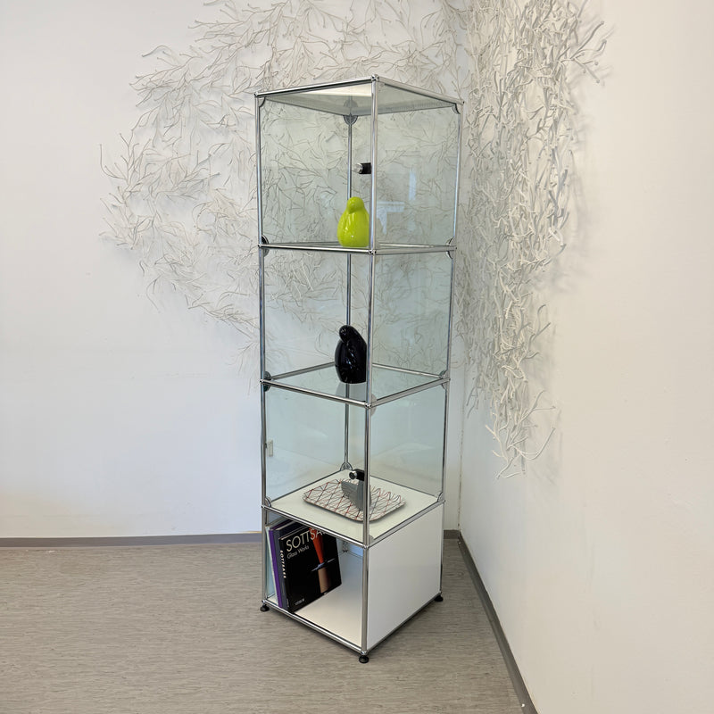 USM Haller Vitrine - Glas/Weiß - Vier Fächer - TOP Zustand!