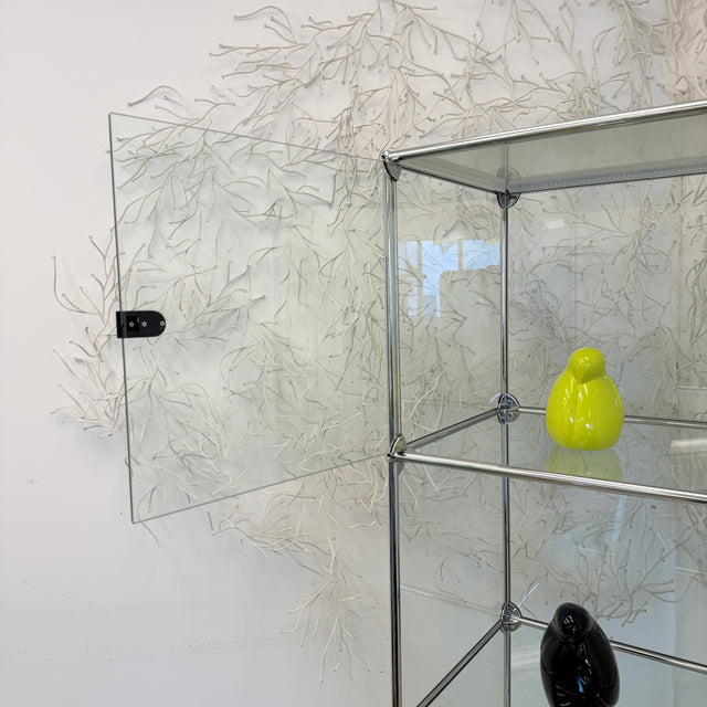 USM Haller - Vitrine - Glas/Weiß - Vier Fächer - TOP Zustand!