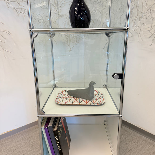 USM Haller - Vitrine - Glas/Weiß - Vier Fächer - TOP Zustand!