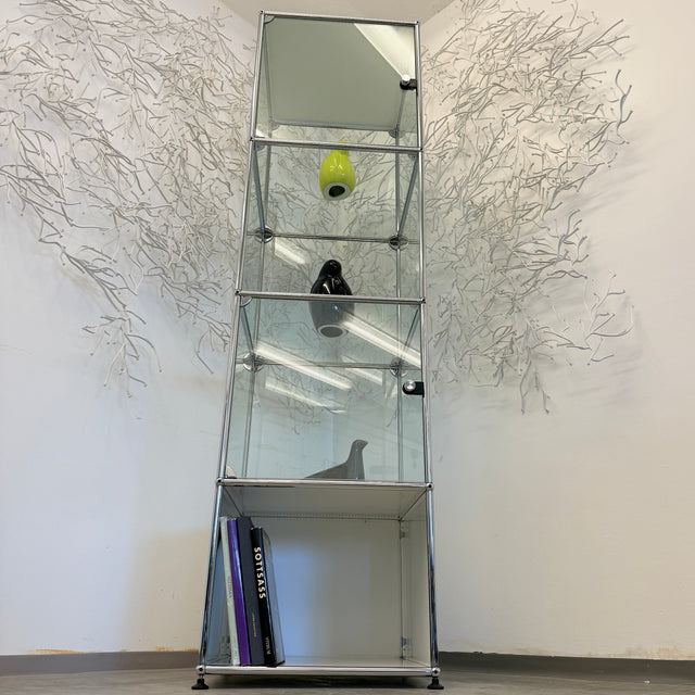 USM Haller - Vitrine - Glas/Weiß - Vier Fächer - TOP Zustand!