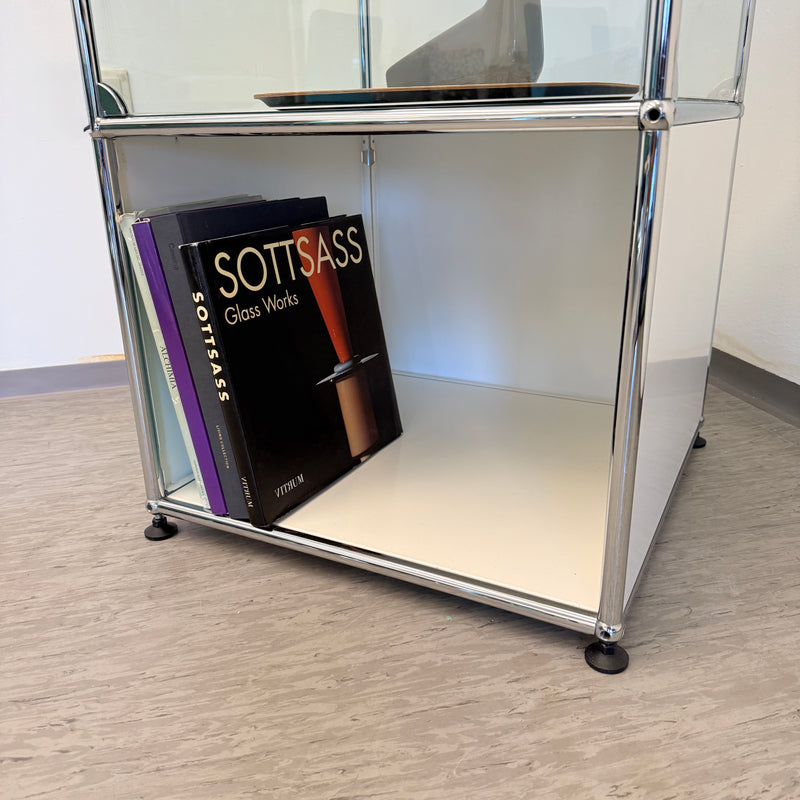 USM Haller Vitrine - Glas/Weiß - Vier Fächer - TOP Zustand!