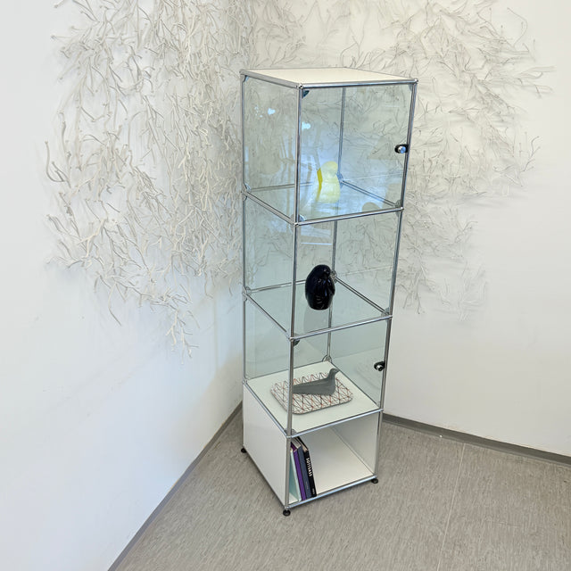 USM Haller - Vitrine - Glas/Weiß - Vier Fächer - TOP Zustand!