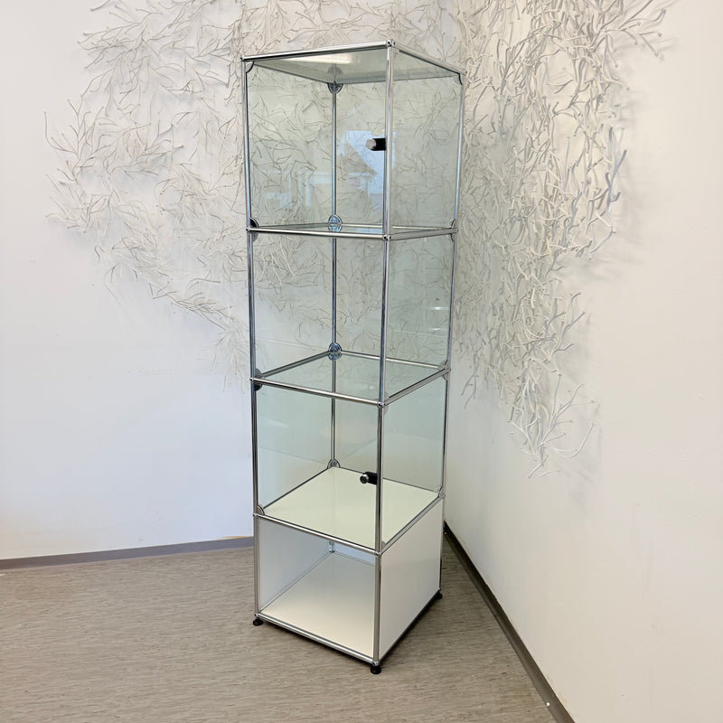 USM Haller Vitrine - Glas/Weiß - Vier Fächer - TOP Zustand!