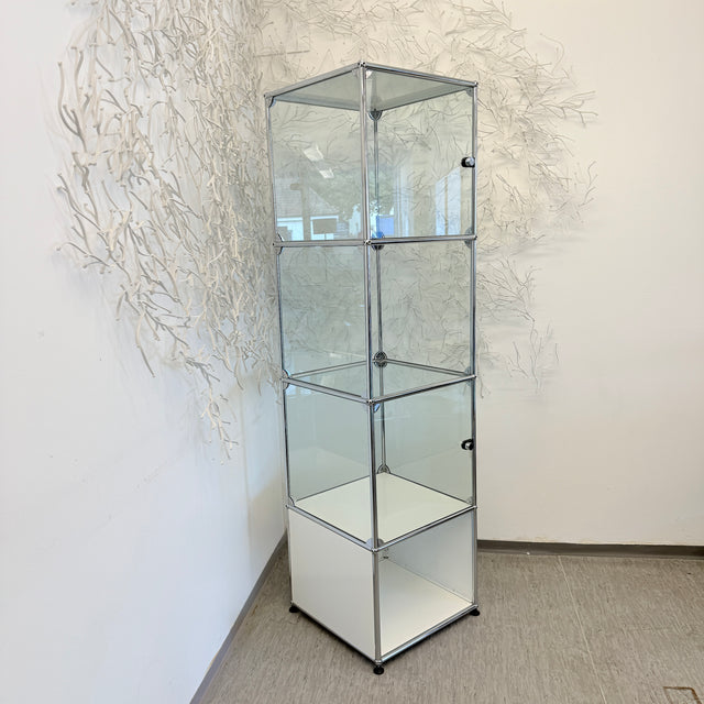 USM Haller - Vitrine - Glas/Weiß - Vier Fächer - TOP Zustand!