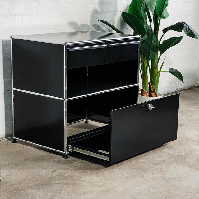 USM Haller - Doppelcontainer - schwarz - gebrauchte TOP Qualität