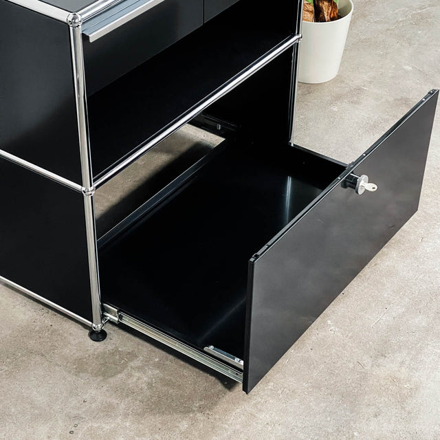 USM Haller - Doppelcontainer - schwarz - gebrauchte TOP Qualität