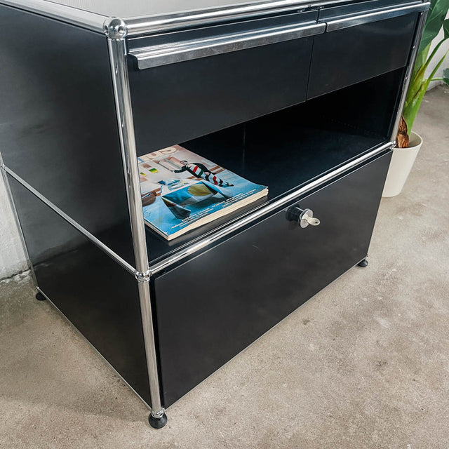 USM Haller - Doppelcontainer - schwarz - gebrauchte TOP Qualität