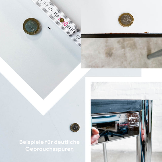 USM Haller - Tisch - perlgrau alumatt - 150 x 75 cm - guter gebrauchter Zustand