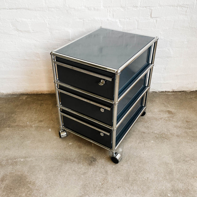 USM Haller - Rollcontainer - anthrazitgrau - 3 Schubladen - gebrauchter TOP Zustand