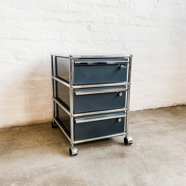 USM Haller - Rollcontainer - anthrazitgrau - 3 Schubladen - gebrauchter TOP Zustand