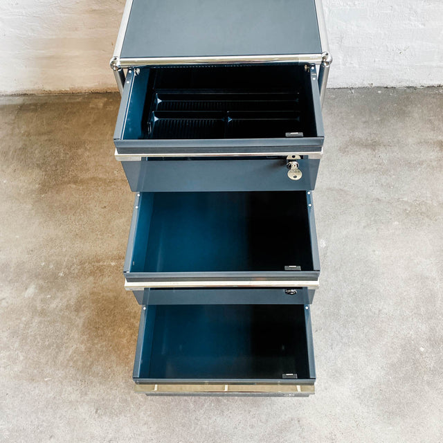 USM Haller - Rollcontainer - anthrazitgrau - 3 Schubladen - gebrauchter TOP Zustand