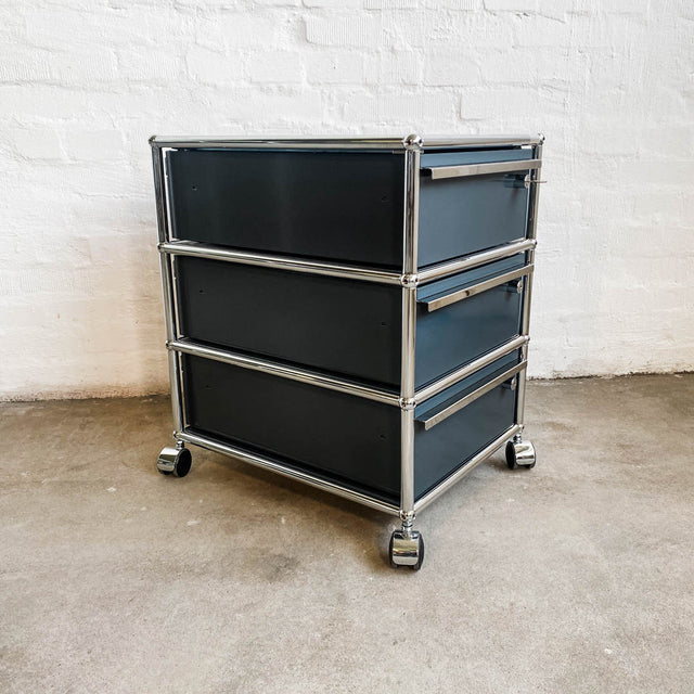 USM Haller - Rollcontainer - anthrazitgrau - 3 Schubladen - gebrauchter TOP Zustand