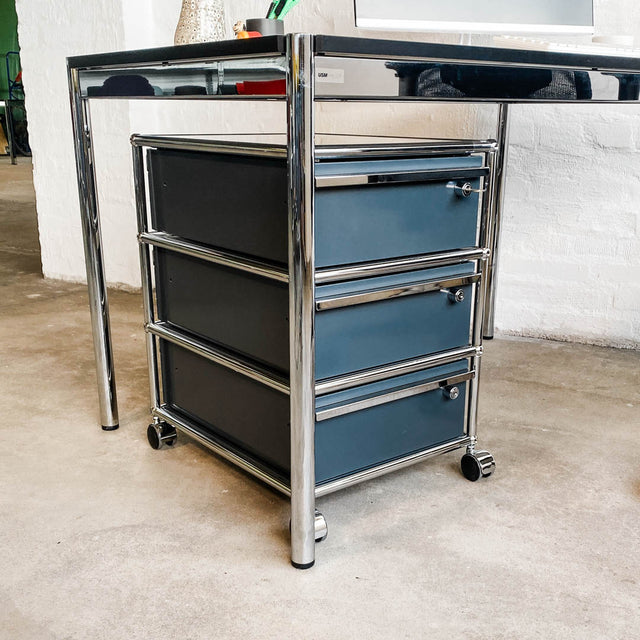 USM Haller - Rollcontainer - anthrazitgrau - 3 Schubladen - gebrauchter TOP Zustand