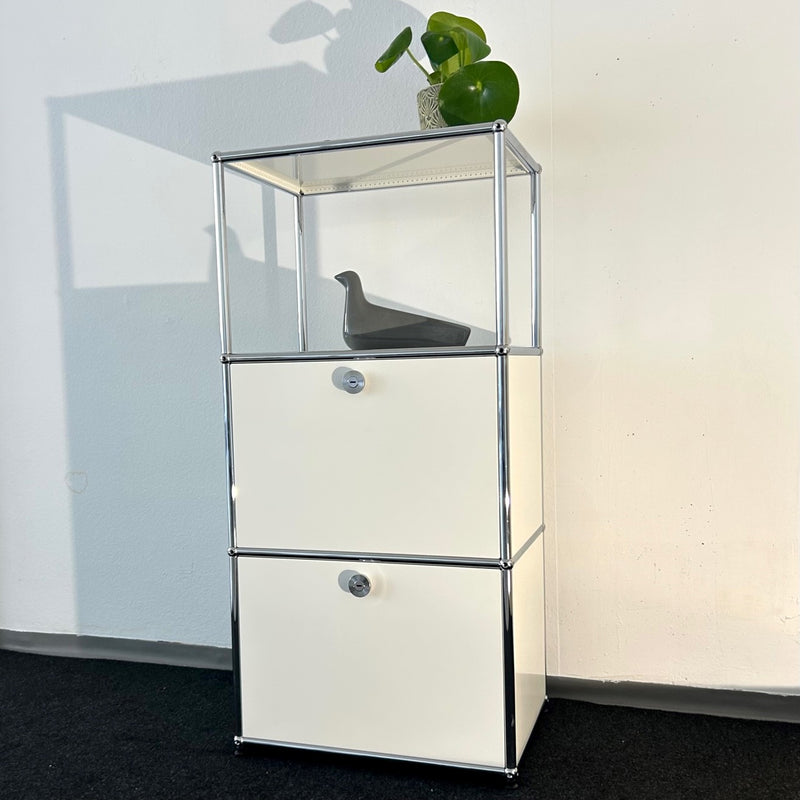 USM Haller - Regal - Kommode - Weiß - Klapptüren - B 50cm