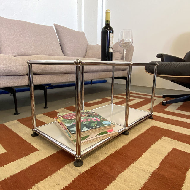 USM Haller - Beistelltisch - Glas/lichtgrau