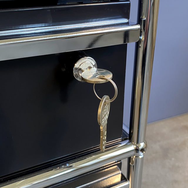 USM Haller Rollcontainer - schwarz - gebrauchter TOP Zustand